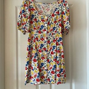 rixo puff sleeve mini dress